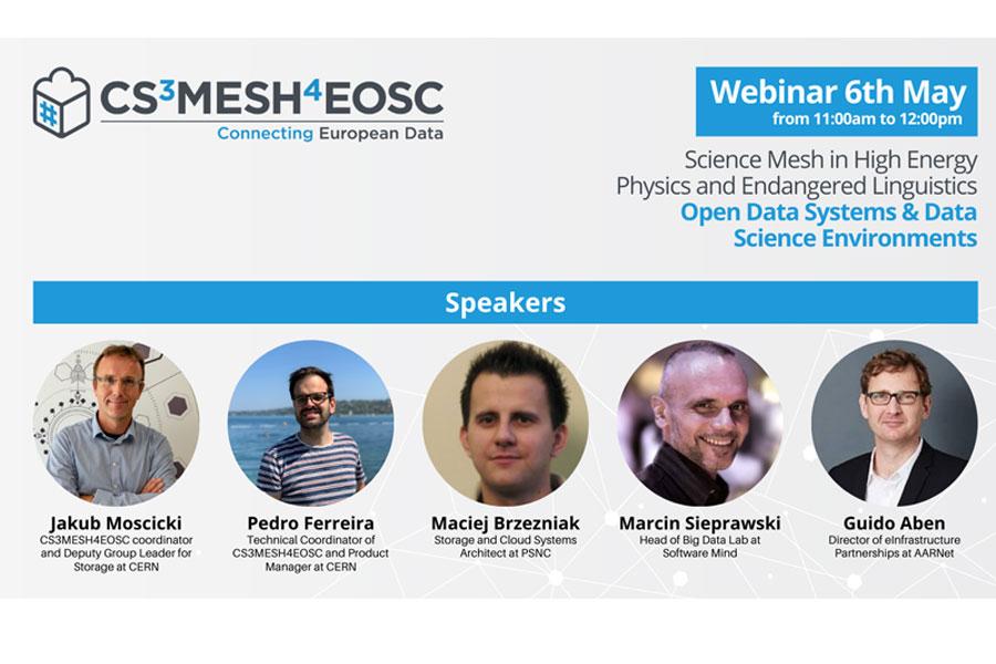 Science Mesh in High Energy Physics and Endangered Linguistics - Open Data Systems & Data Science Environments
