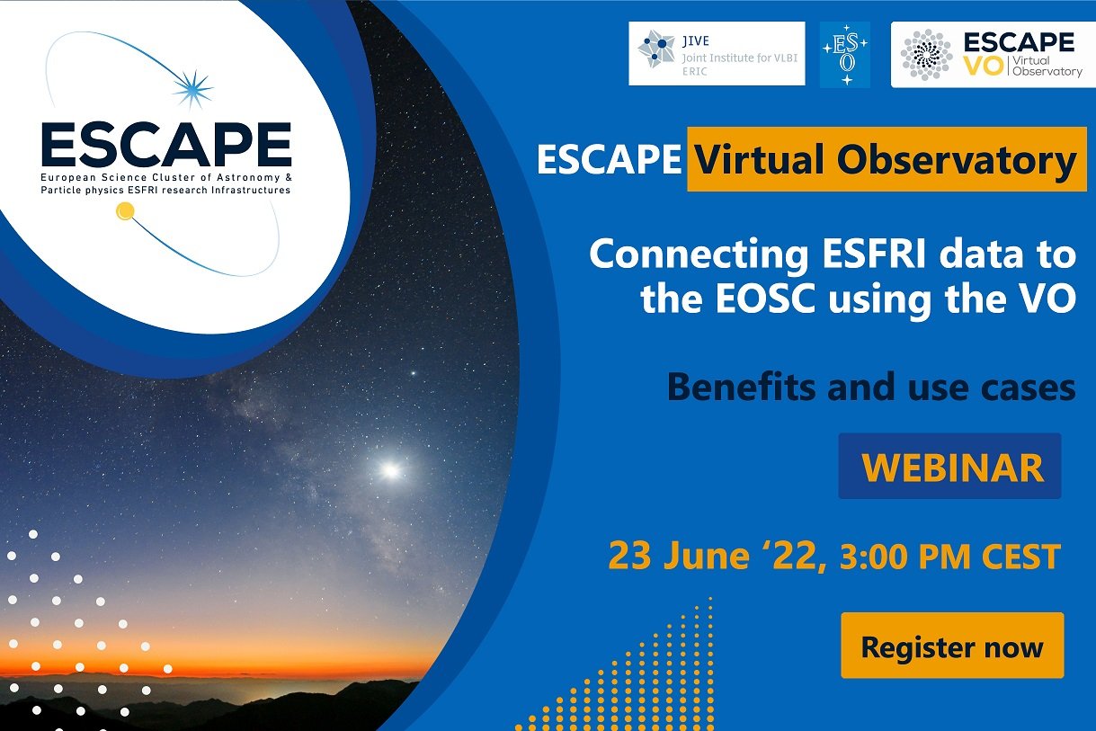 Webinar: ESCAPE VO | Connecting ESFRI data to the EOSC using the VO
