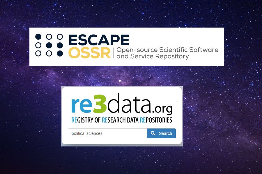 ESCAPE OSSR listed under re3data global registry of research data repositories